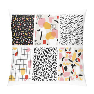 Personality  Abstract Modern Set Of Seamless Patterns For Fashion, Wallpapers, Wrapping, Etc. Pillow Covers