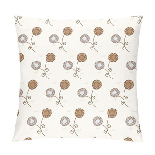 Personality  Seamless Vector Floral Pattern Background Pillow Covers