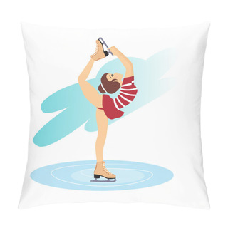 Personality  Figure Skating Cute Girl Pillow Covers