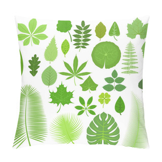 Personality  Leaves Set Vector Illustration. Pillow Covers