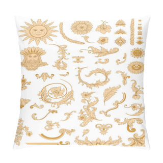 Personality  Elements In Baroque, Rococo, Victorian Pillow Covers