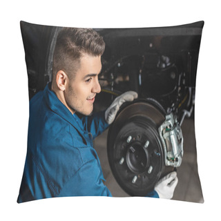 Personality  Handsome Mechanic Adjusting Assembled Disc Brakes With Brake Caliper Pillow Covers