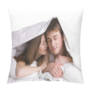 Personality  Couple In A Bed Pillow Covers