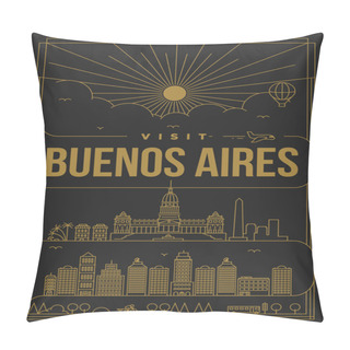 Personality  Template Of Buenos Aires City Pillow Covers