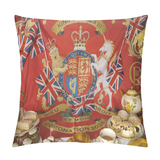 Personality  Street  Party  Celebrations  Of  Coronation Od King Charles III And  Queen Camilla   Pillow Covers