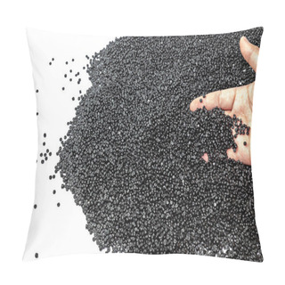 Personality  Close-up Of Plastic Polymer Granules. Polymer Plastic. Compound  Pillow Covers