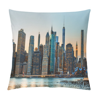 Personality  New York City Skyline Panorama Pillow Covers