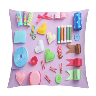 Personality  Flat Lay Of Handcraft Pillow Covers