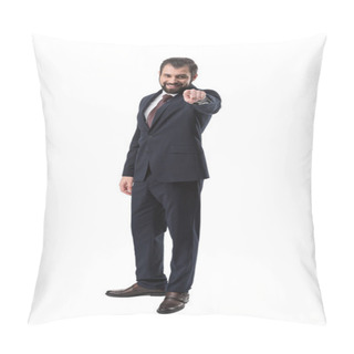Personality  Businessman Pointing At You Pillow Covers