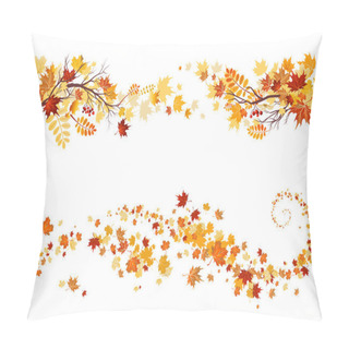 Personality  Autumn Leaves Border Pillow Covers