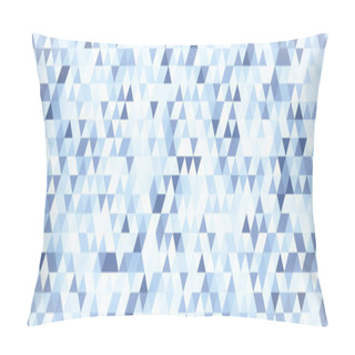 Personality  Abstract Polygonal Triangle Illustration. Triangular Backdrop. Pillow Covers