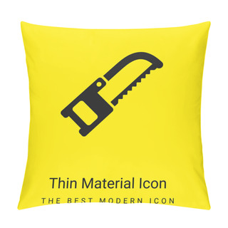 Personality  Band Saw Minimal Bright Yellow Material Icon Pillow Covers