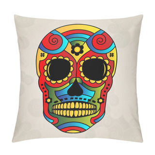 Personality  Sugar Skull Mexico, Day Of Dead - Vector Illustration Pillow Covers