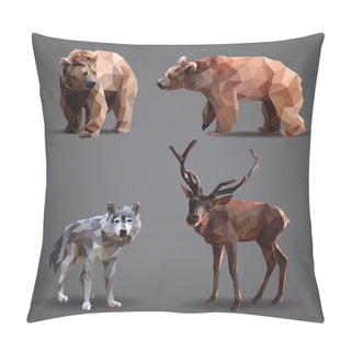 Personality  Set Of Forest Animals Pillow Covers