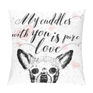 Personality  My Cuddles With You Is Pure Love. Pillow Covers
