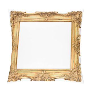 Personality  Old Golden Frame. Vintage Background Pillow Covers