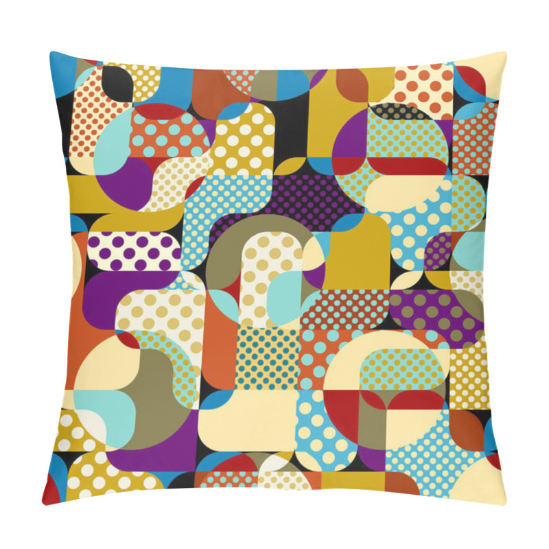 Personality  Seamless Polka Dot Pattern Pillow Covers