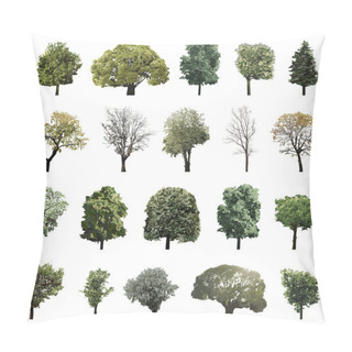 Personality  Vector Set Of Trees Pillow Covers