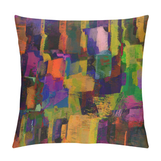 Personality  Digital Illustration Of Psychedelic Abstract Background Pillow Covers