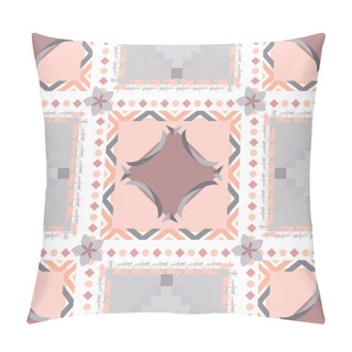 Personality  Checkered Seamless Pattern Of Gentle Pastel Shades. Elegant Back Pillow Covers