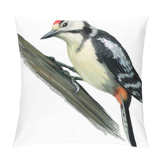 Personality  Woodpecker Pillow Covers