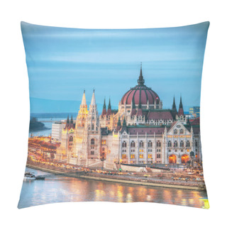 Personality  Parliament Building In Budapest Pillow Covers