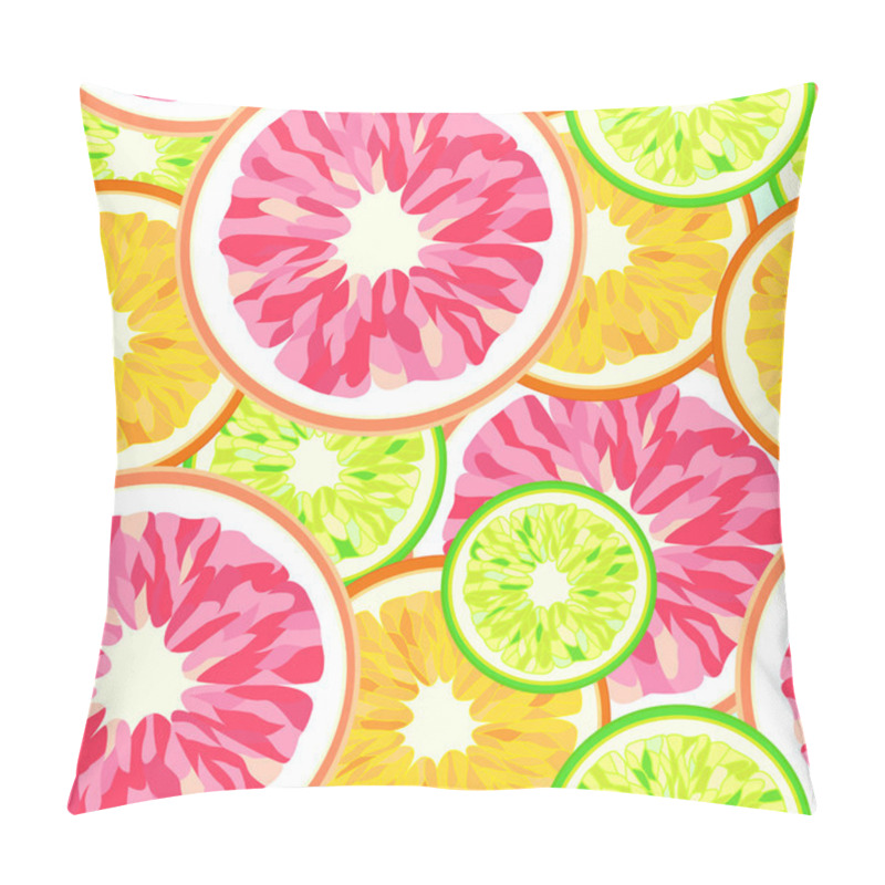 Personality  Abstract Pattern  Of Citrus (orange, Grapefruit, Lime), Seamless Pattern Pillow Covers