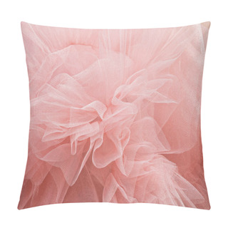 Personality  Bunch Of Powdery Pink Tulle In The Form Of A Flower Pillow Covers
