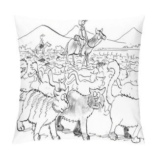 Personality  A Herd Of Cats Instead Of Cattle Pillow Covers