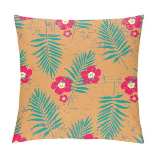 Personality  Exotic Leaves And Flowers Pattern. Pillow Covers