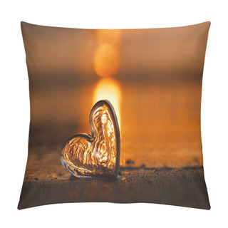 Personality  Clear Glass Heart  Pillow Covers
