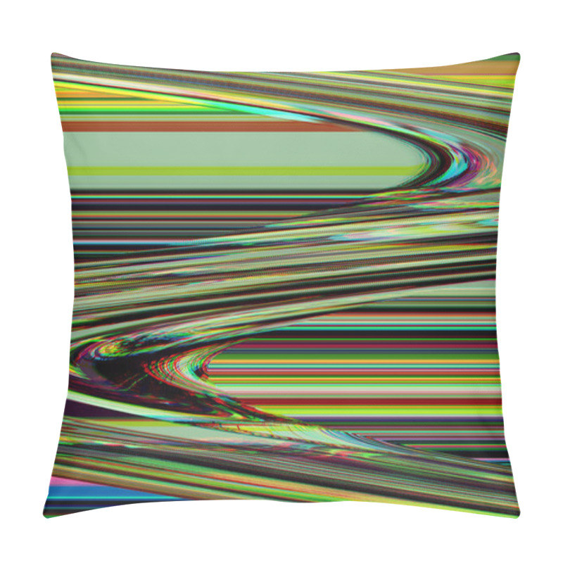 Personality  Glitch psychedelic background Old TV screen error Digital pixel noise abstract design Photo glitch Television signal fail. Technical problem grunge wallpaper. Colorful noise pillow covers