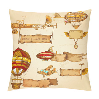 Personality  Airships With Banners Pillow Covers