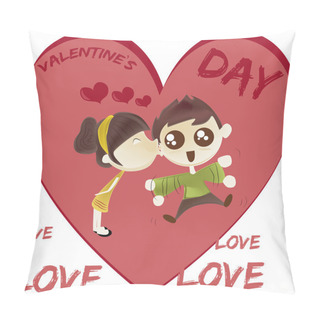 Personality  Comic Valentine's Pillow Covers