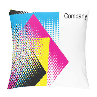 Personality  Cmyk Background Pillow Covers
