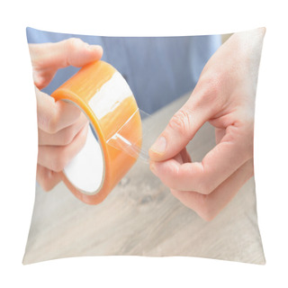 Personality  Transparent Tape Pillow Covers