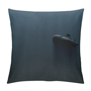 Personality  Submarine Underwater With Bobm Explosion 3d Illustration Pillow Covers