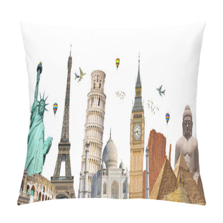Personality  Famous Landmarks Of The World Pillow Covers