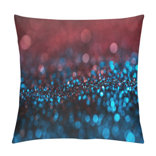 Personality  Glowing Background With Pink And Turquoise Blurred Glitter   Pillow Covers