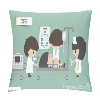 Personality  CPR ( Cardiopulmonary Resuscitation ) In Emergency Room . Pillow Covers