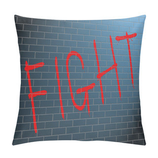 Personality  Fight Concept. Pillow Covers