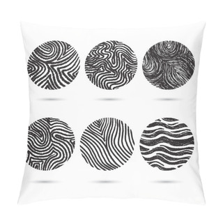 Personality  Set Of Chalked Circles. Pillow Covers