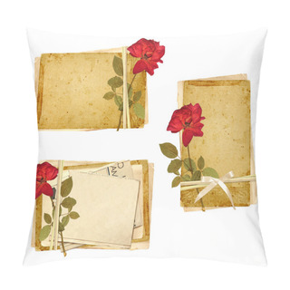 Personality  Collection Of Old Cards Pillow Covers