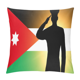 Personality  The Jordanian Flag Pillow Covers