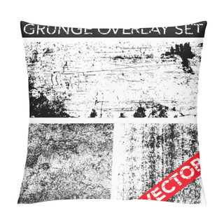 Personality  Vector Grunge Overlay Set Pillow Covers