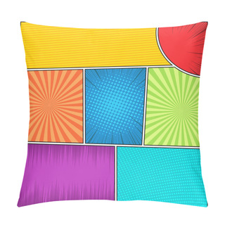 Personality  Comic Page Bright Concept Pillow Covers