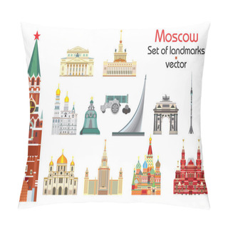 Personality  Moscow Skyline Vector 1 Pillow Covers