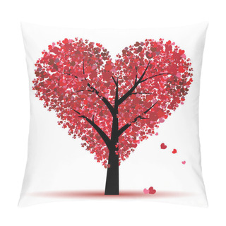 Personality  Valentine Tree, Love, Leaf From Hearts Pillow Covers