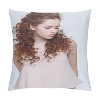 Personality  Attractive Young Woman Pillow Covers