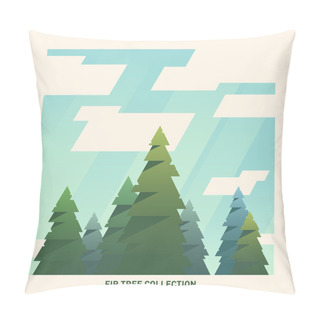 Personality  Summer Fir Tree Collection Pillow Covers